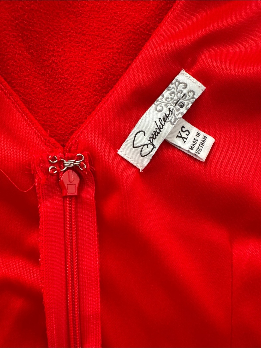 Red Ruffle Sleeve Dress - Picture 8 of 9